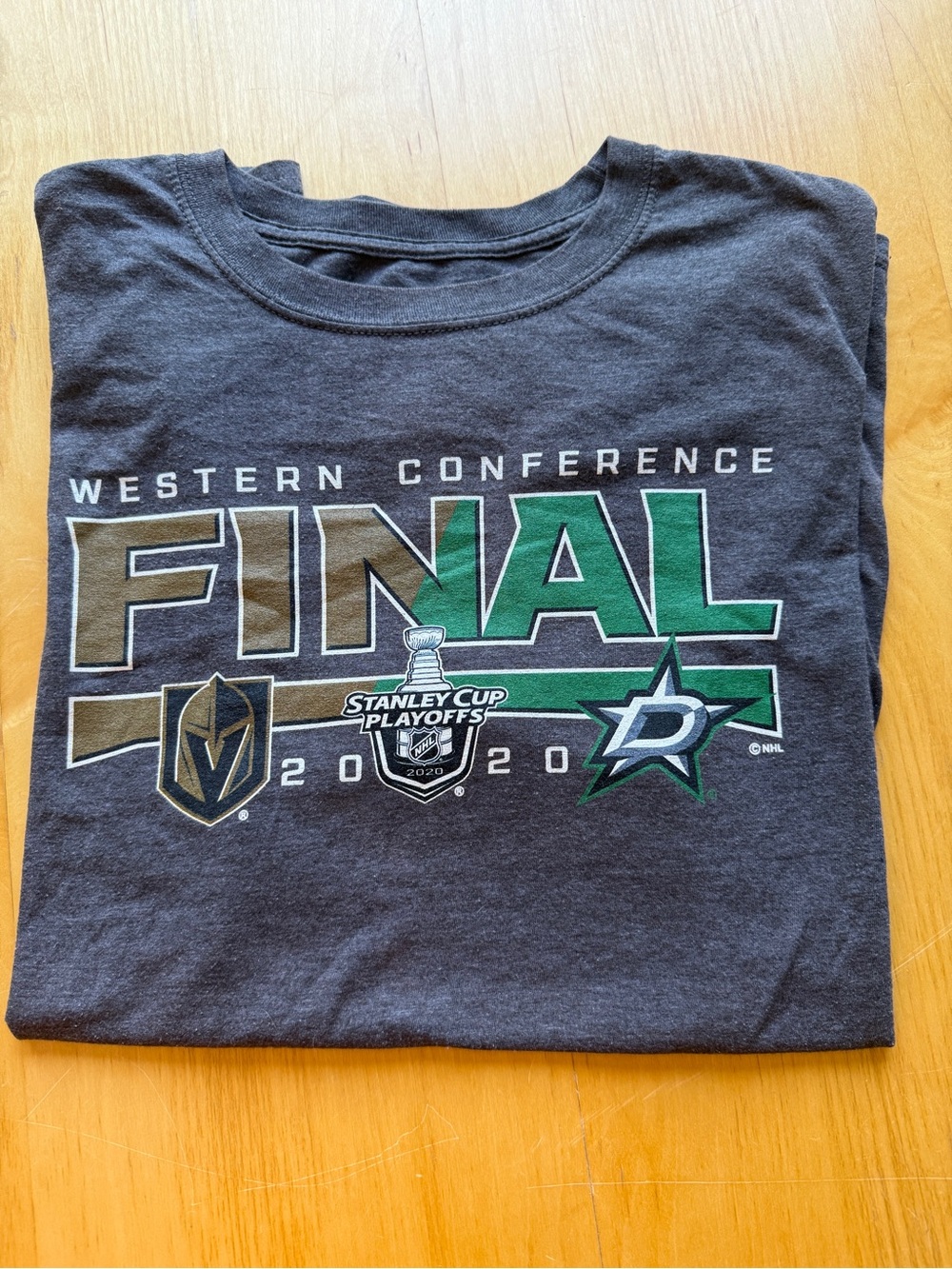 2020 NHL Western Conference Final Golden Knights Stars Fanatics Tee L